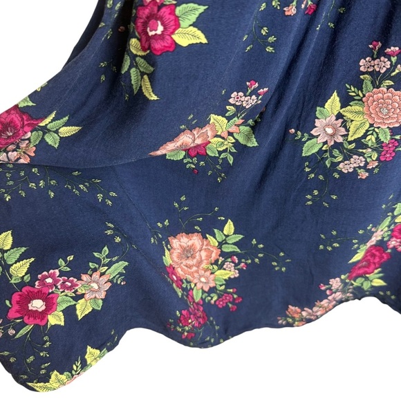 Torrid Floral Print Ruffled Lace Tank Top Lightweight Flattering Flowy Size 3X - Picture 5 of 11